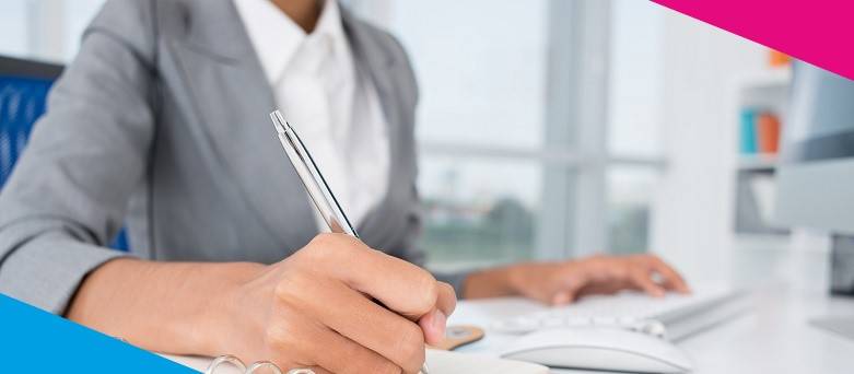 An Administrator working in the office